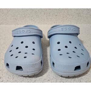 Women's Crocs Light Blue Size 6 M 8W Classic Slides Water Shoes